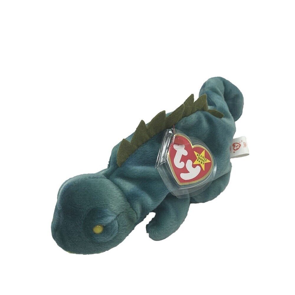 TY Beanie Original Baby IGGY the Iguana 8” Plush Stuffed Animal Toy